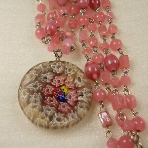 Millefiori Pendant Necklace  12-31